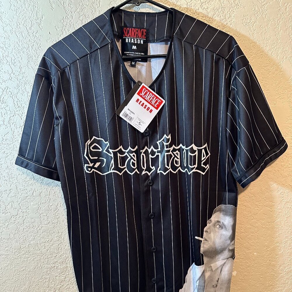 New With Tags Scarface Men's Button Up Jersey